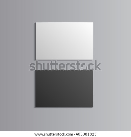 Template for advertising, branding and corporate identity. Business Cards. Blank mockup for design. Vector white object. EPS 10