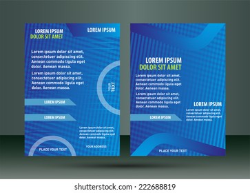 Template for advertising brochure 