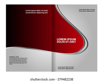 Template for advertising brochure 