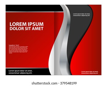 Template for advertising brochure 