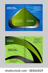 Template for advertising brochure

