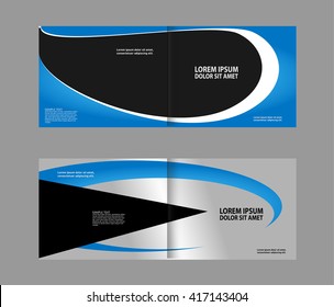 Template for advertising brochure
