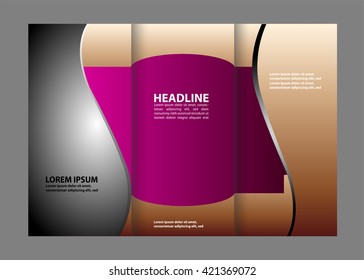 Template for advertising brochure

