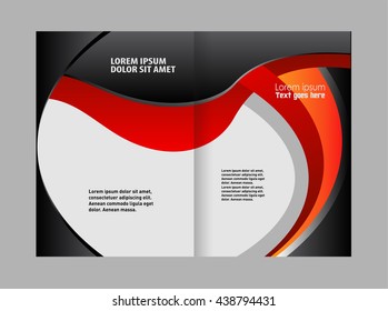 Template for advertising brochure
