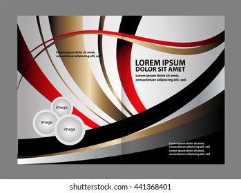 Template for advertising brochure
