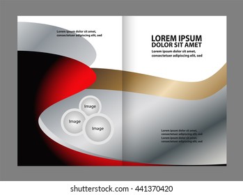 Template for advertising brochure
