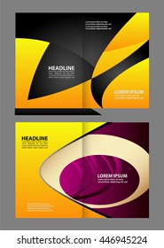 Template for advertising brochure
