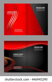Template for advertising brochure
