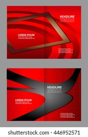 Template for advertising brochure
