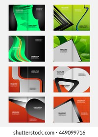Template for advertising brochure
