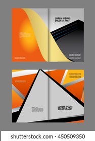 Template for advertising brochure
