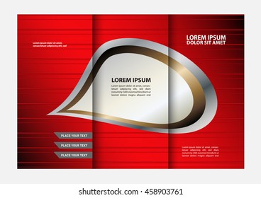 Template for advertising brochure
