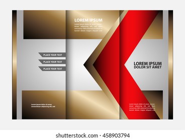Template for advertising brochure
