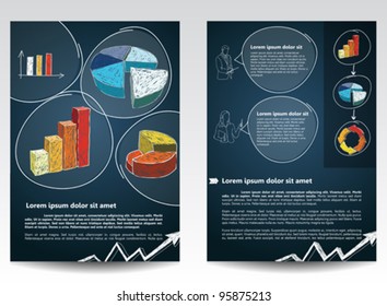 Template for advertising brochure