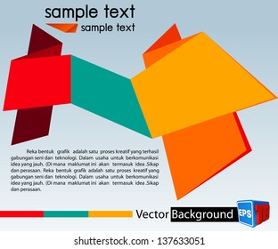 template for advertising brochure vector