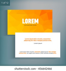 Template for advertising and corporate identity.