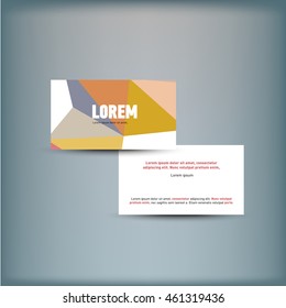 Template for advertising and corporate identity.