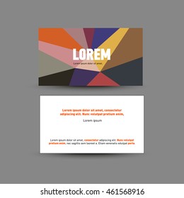 Template for advertising and corporate identity.