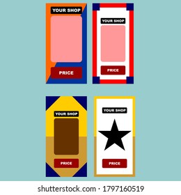 Template For Advertising Design Vector