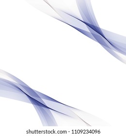 template for advertising with waves around the edges. in this image you can place your text. Abstract vector illustration.