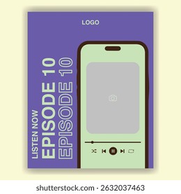 Template Aesthetic Feed Simple Modern Podcast