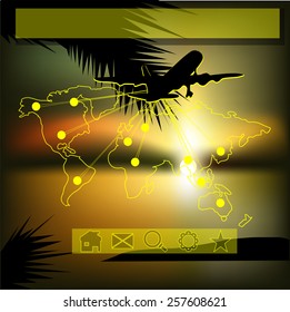 template with aircraft