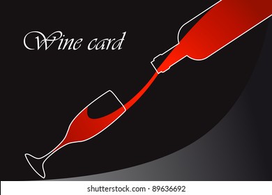 Template of alcohol card