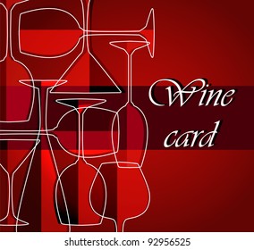 Template of alcohol card