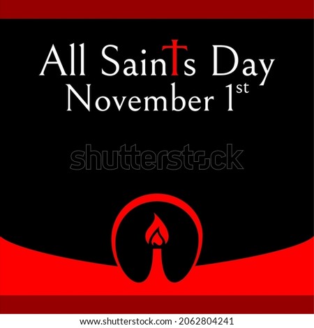 Template All Saints Day November First, Social Media Post All Saints Day