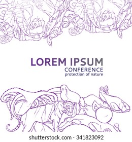 The template allowed for environmental activities Conference protection of nature