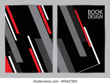 Template annual report brochure flyer design template vector,layout in A4 size