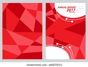 Template annual report brochure flyer design template vector, Leaflet cover presentation abstract background, layout in A4 size