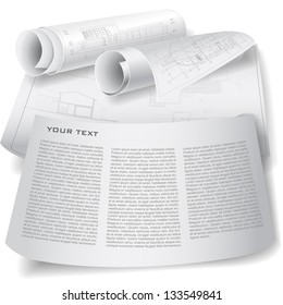 Template with architectural design elements for your business site