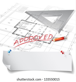 Template with architectural design elements for your business site