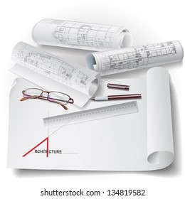 Template with architectural design elements for your business site