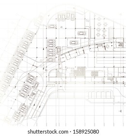 Template with architectural design elements for your business site 