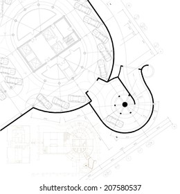 Template with architectural design elements for your business site