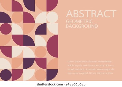 Plantilla de diseño de arte ilustración gráfica vectorial. Fondo de banner de diseño geométrico