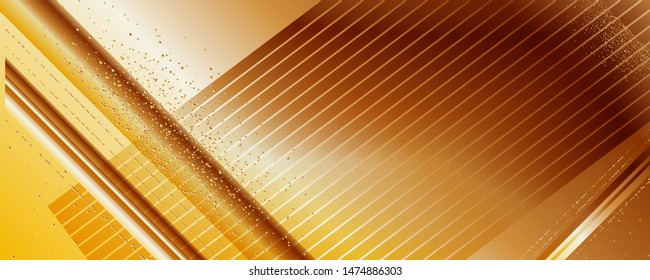 Template autumn gold background orange yellow color web banner autumn