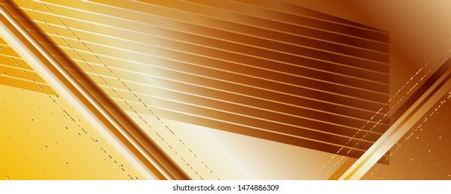 Template autumn gold background orange yellow color web banner autumn