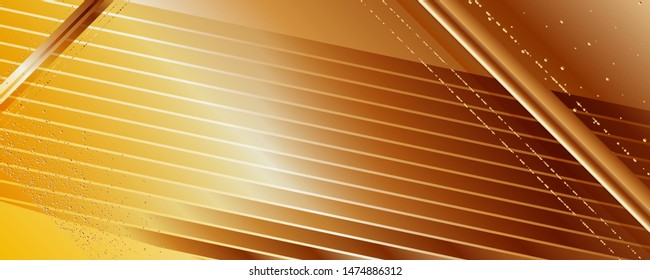 Template autumn gold background orange yellow color web banner autumn