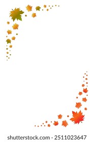 A template for an autumn-themed notebook. The design features a maple leaf on each page. Checklists for a daily diary or notebook.