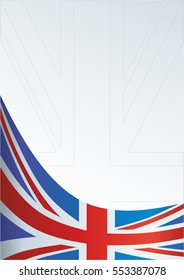 template for the award, an official document with a flag and a symbol of the United Kingdom of Great Britain and Northern Ireland