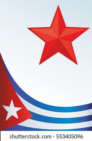 template for the award, an official document with the flag of the Republic of Cuba