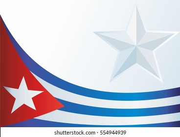 template for the award, an official document with a flag of the Republic of Cuba