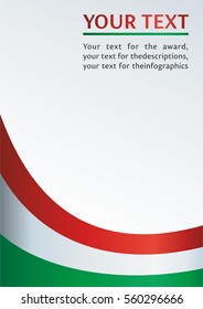 The template for the award, an official document with the flag of The Hungary