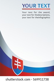 the template for the award, an official document with the flag of Slovak Republic