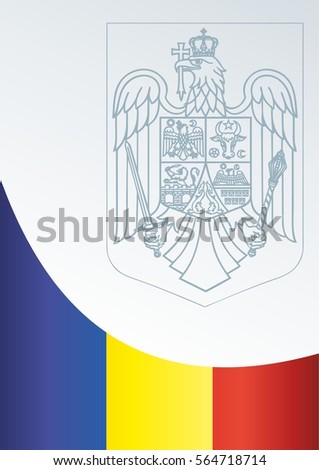 the template for the award, an official document with the flag and symbol of Republic of Romania