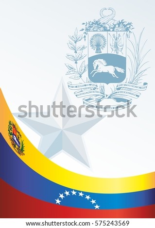 the template for the award, an official document with the flag and symbol of Bolivarian Republic of Venezuela