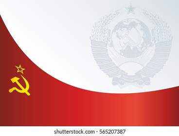 template for the awards, the official document to the flag of the Union of Soviet Socialist Republics 